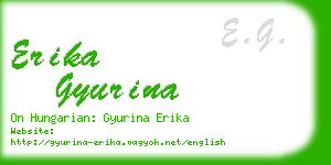 erika gyurina business card